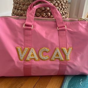 Stoney Clover Lane Large Duffle Guava w/ Vacay in Pearls NWT (not Target)